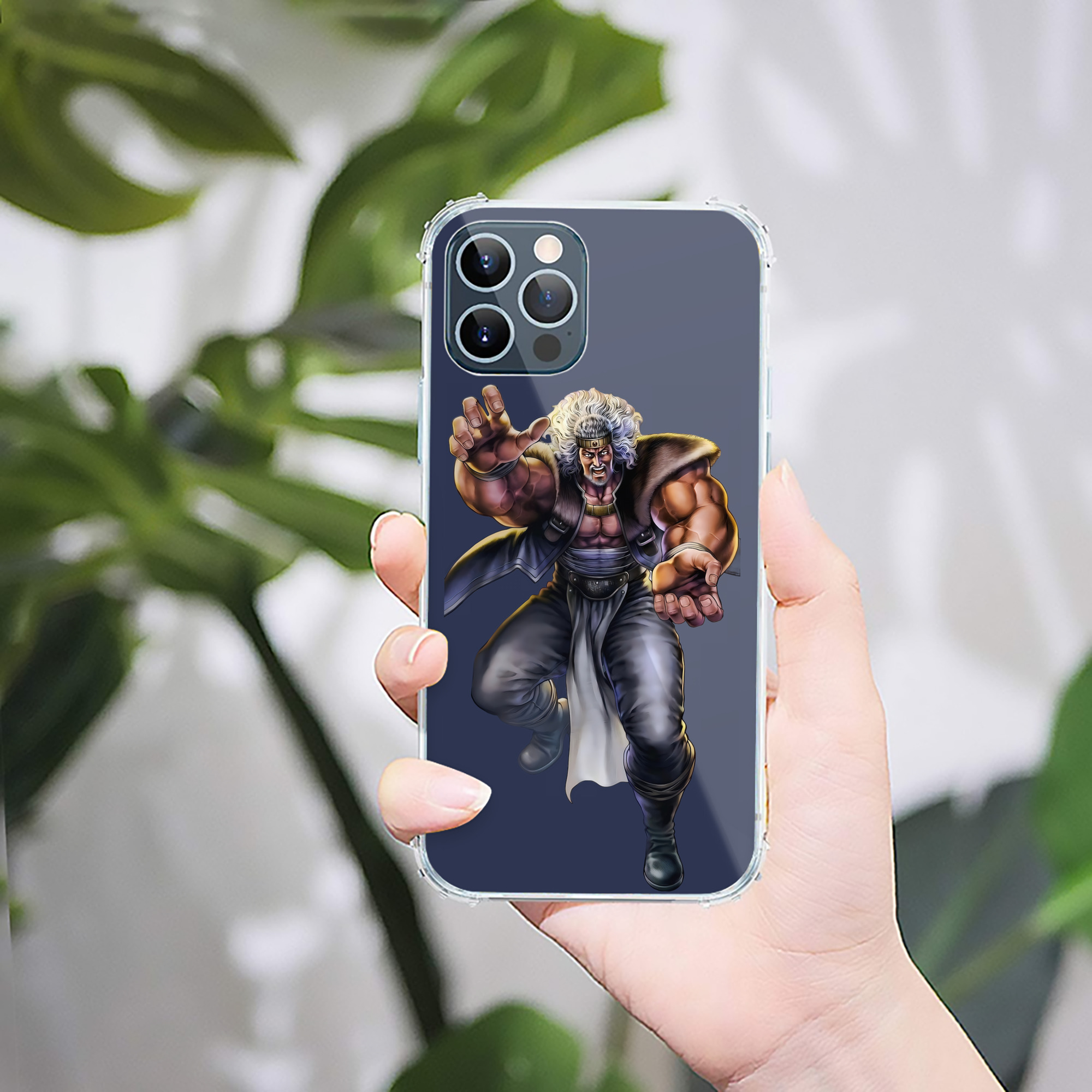 （画像用） 北斗の拳 Fist of the North Star 【iPhone 12シリーズ対応】透明スマホケース（クリアソフトケース）